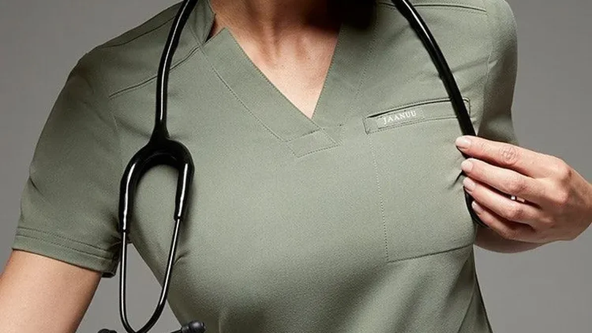 A Vero Health clinician in scrubs with a stethoscope